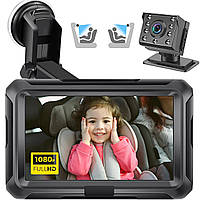 Детская автомобильная камера Zacro 1080P камера для наблюдения за ребенком в автомобиле с дисплеем монитором