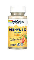 Solaray Високоефективний метил B12, натуральні манго та персик, 2500 мкг, 60 леденцов