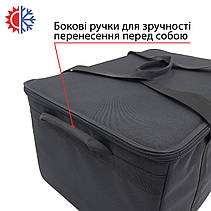 Термосумка для кейтерингу 60х40х30 см 72 л Чорна 604030, фото 5