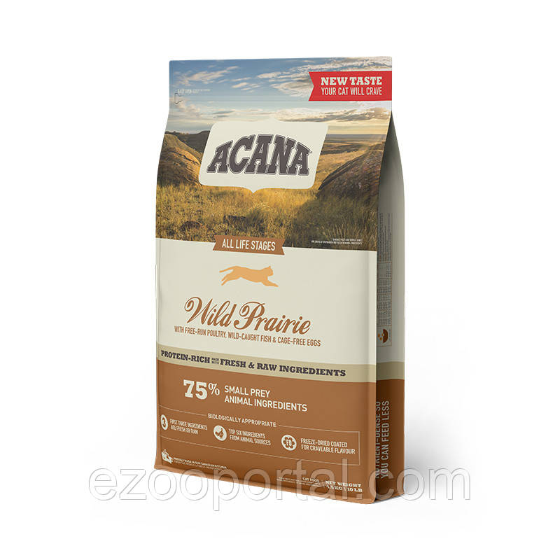 ACANA WILD PRAIRIE CAT 4.5 KG корм для котів з куркою та рибою