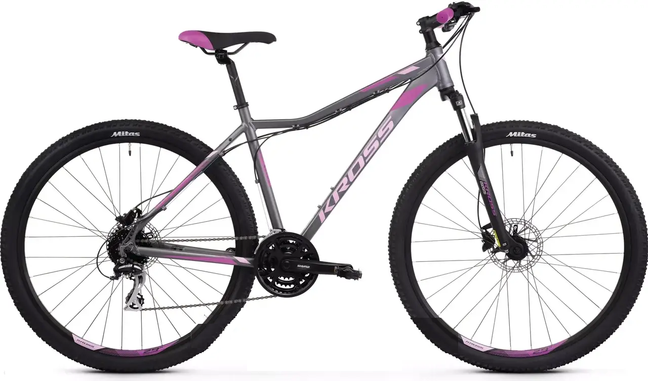 Велосипед KROSS 27.5" Lea 5.0 D графітовий/фіолетовий