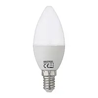 Лед лампочка свеча 6W E14 С37 6400K холодный свет, ULTRA-6 Horoz Electric