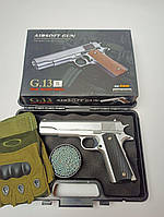 Перчатки в Подарок! Металлический пистолет Colt M1911 игрушка !!!