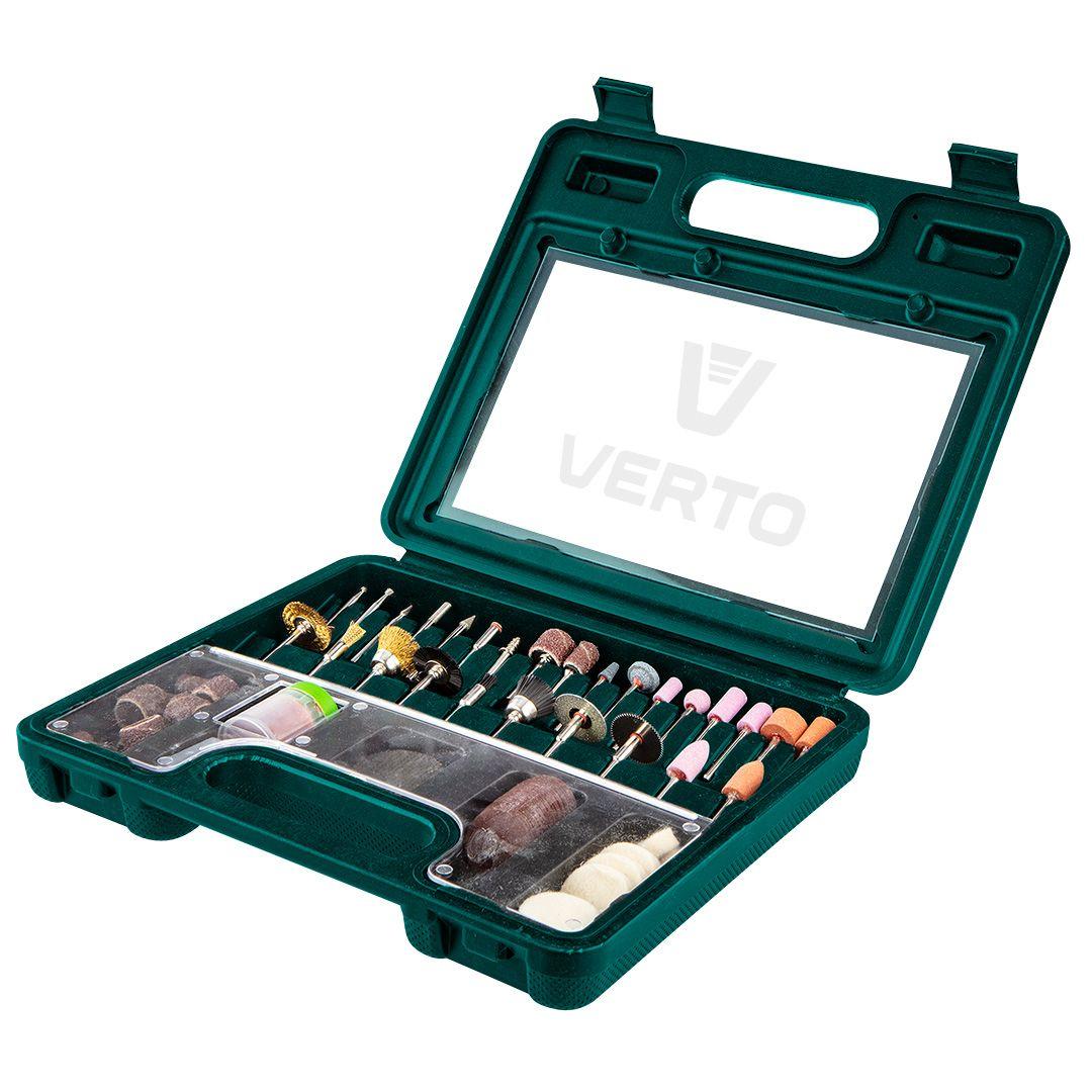 Приладдя для мінідрилі, набір 100 шт. Verto 50G029, фото 1