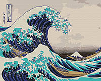 Картина по номерам Большая волна в Канагаве. Хокусая 40х50 (BRUSHME) BS21794