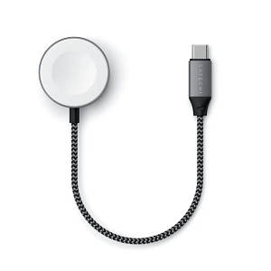 Зарядний кабель Satechi USB-C Magnetic Charging Cable for Apple Watch Space Gray (ST-TCAW7CM)