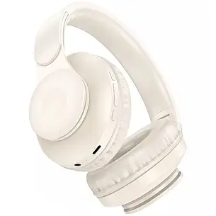 Навушники Bluetooth Hoco W45 Enjoy Milky White, фото 2