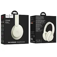 Навушники Bluetooth Hoco W45 Enjoy Milky White, фото 4