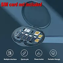 Кабель для передачі даних Data cable storage box XL-722, Органайзер для кабелів, Мікро USB-кабель, фото 3