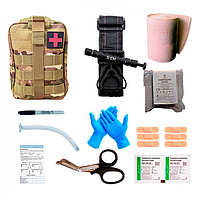 Тактическая комплексная аптечка в сборе для военных операций, набор для оказания помощи в походных условиях
