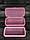 Контейнер для замочування інструменту пластиковий V-28, рожевий, фото 2