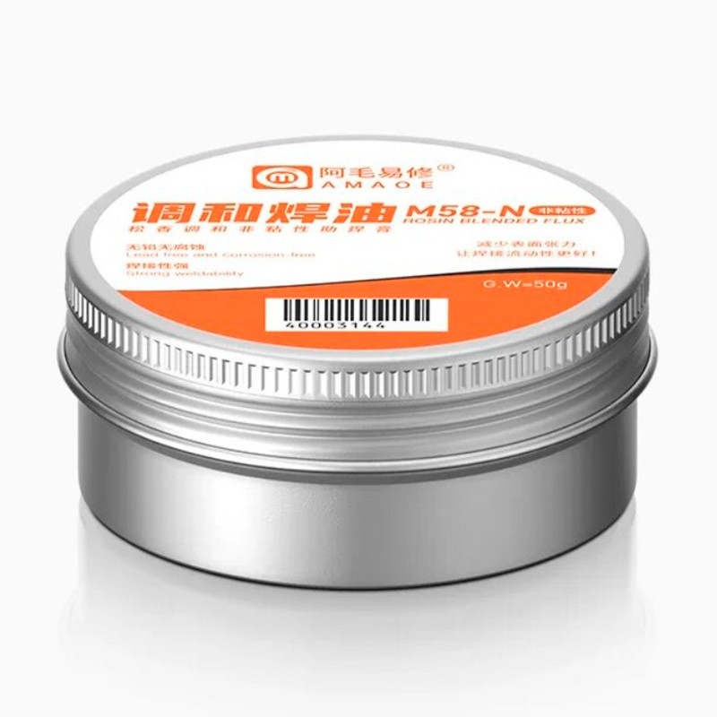 Флюс-паста Amaoe M58-N / на основі каніфолі високого очищення 50 гр.