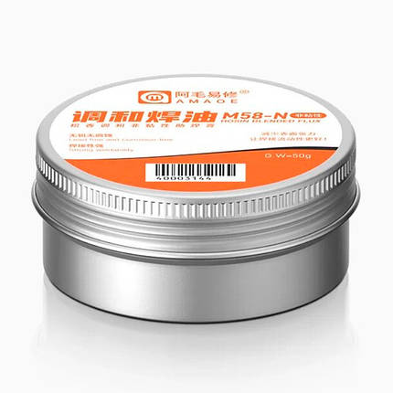 Флюс-паста Amaoe M58-N / на основі каніфолі високого очищення 50 гр., фото 1