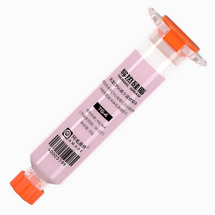Термопаста Amaoe TG-4 силіконова для смартфонів, мобільної техніки / 4 Вт/м*К / 30g / 10cc / Pink, фото 1