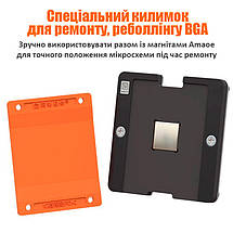 Килимок силіконовий Amaoe PD-C універсальний для ремонту BGA, реболлінгу процесорів, мікросхем 60x80мм, фото 2