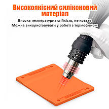 Килимок силіконовий Amaoe PD-C універсальний для ремонту BGA, реболлінгу процесорів, мікросхем 60x80мм, фото 4