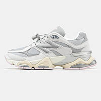 Кроссовки женские New Balance 9060 серые, Нью Баланс 9060 замшевые, код MD-1323