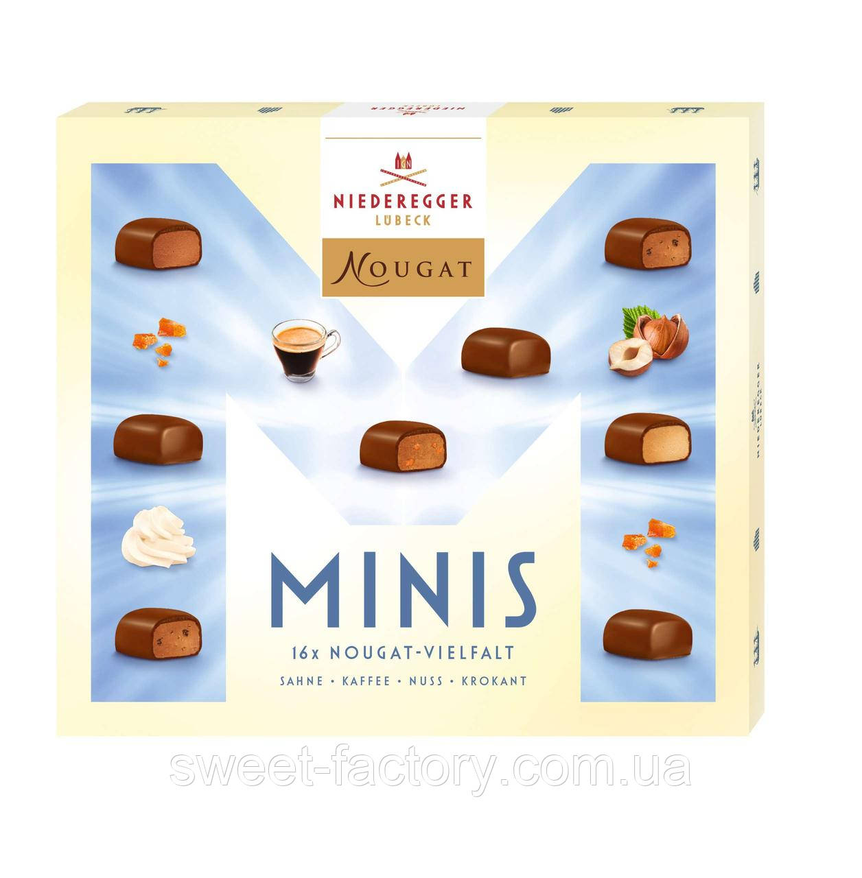 Конфеты Niederegger Minis Nougat 120g, фото 1