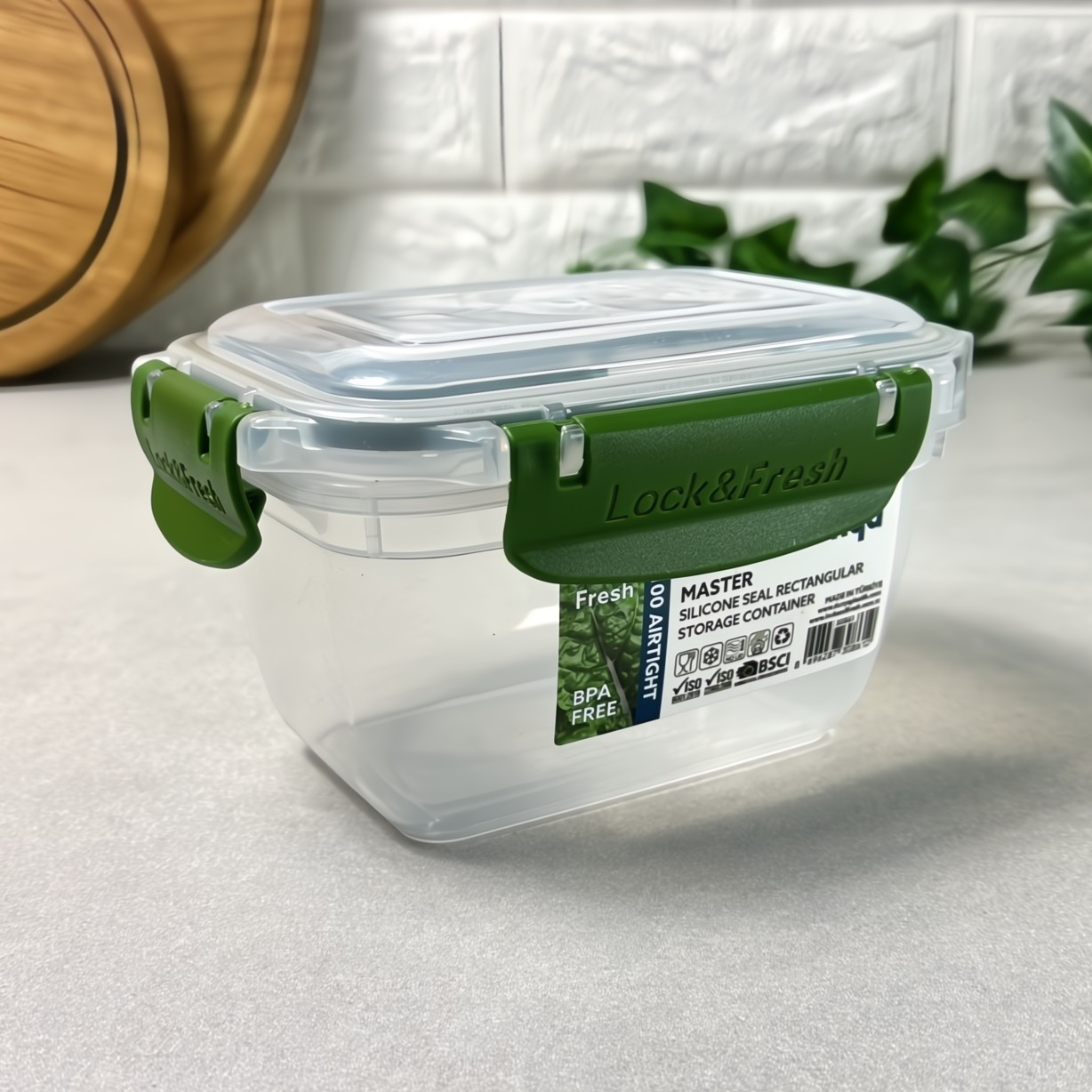 Контейнер пластиковий герметичний 550 мл Прямокутний 30861 Dunya, фото 1