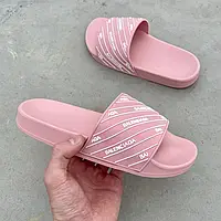 Balenciaga Slides Small Logo Pink 36