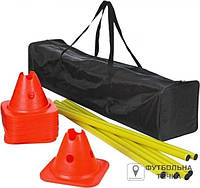 Тренировочный набор Select Agility set w/cones and poles 749640-000 (749640-000). Барьеры, фишки, конусы.