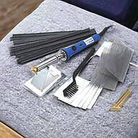 Комплект для ремонта пластика с паяльником и набором инструментов