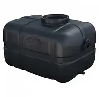 Ємність пластикова прямокутна Чорна 130 л Накопичувальний бак для води