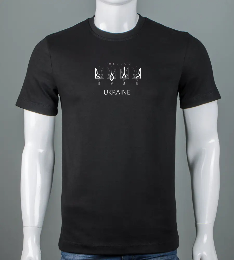 Футболка вільний крій Воля 6307м (Уп.4шт M-XXL), Чорний