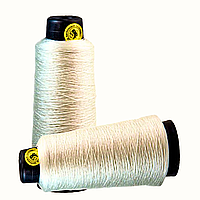 Капронова взуттєва нитка 0.6мм  tex №187 біла 450 гр (великий конус) 2000 м