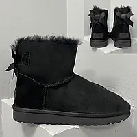 Ugg Bailey Bow Suede Black 36