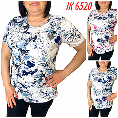 Жіноча котонова футболка НОРМА 6520 (в уп. різні забарвлення) вир-во Китай.