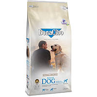 BONACIBO ADULT DOG 15kg сухий корм з м'ясом курки, анчоусами та рисом для дорослих собак всіх порід