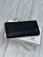 Кожаный женский кошелек ST 150-1 черный