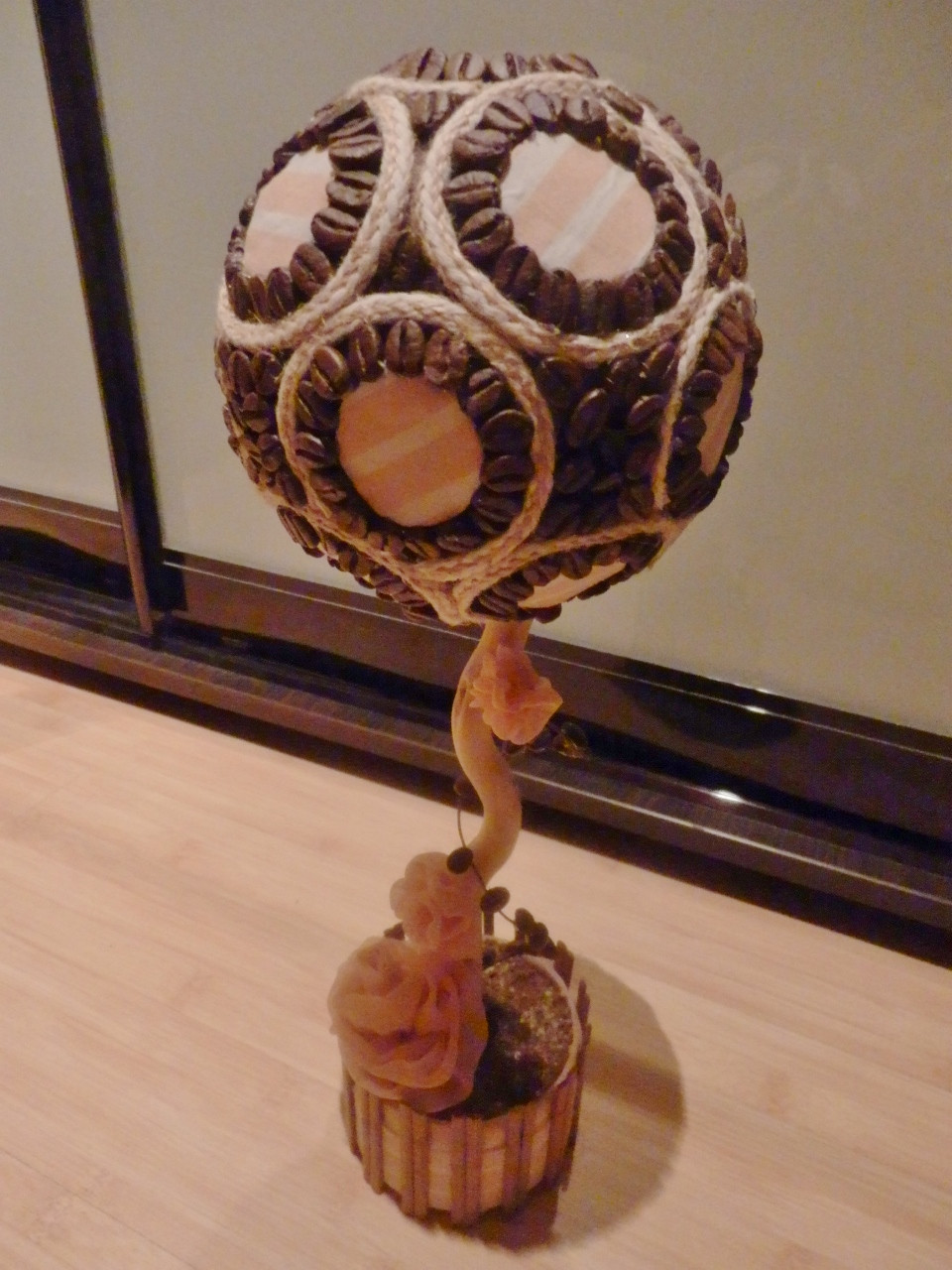 Топіарій "Кава-карамель" (ручна робота), фото 1