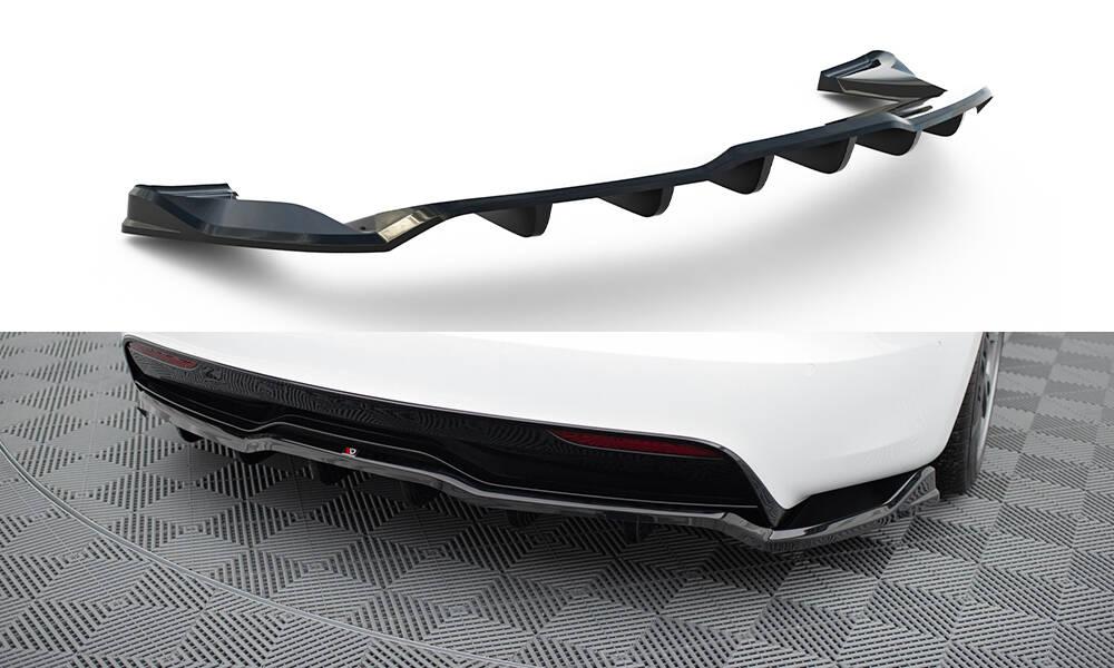 Дифузор Tesla Model S Plaid (2021+) тюнінг обвіс спідниця елерон (V1)