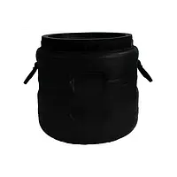 Бочка пластикова технічна Чорна 20 л Бочка широка горловина Бочка з ручками