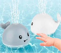 Іграшка кит з фонтанчиком та підсвічуванням Дитяча іграшка для ванної Qinye Toys