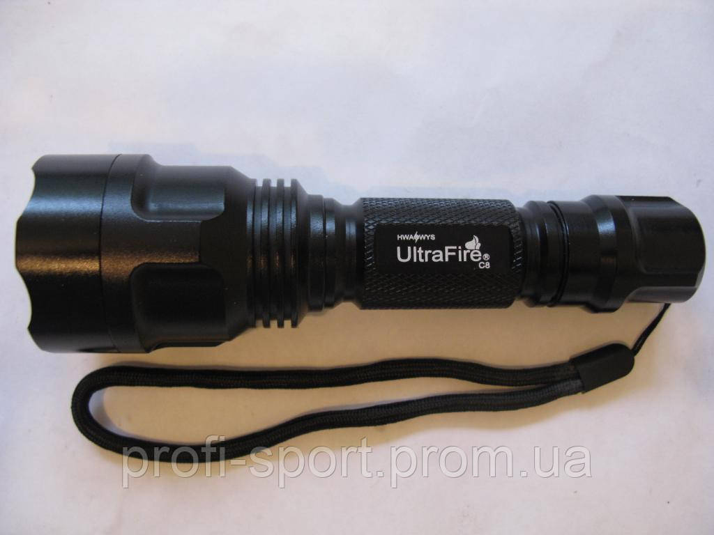 Ultrafire C8 Cree Q5 тактический фонарик 18650 - фото 1 - id-p380743802