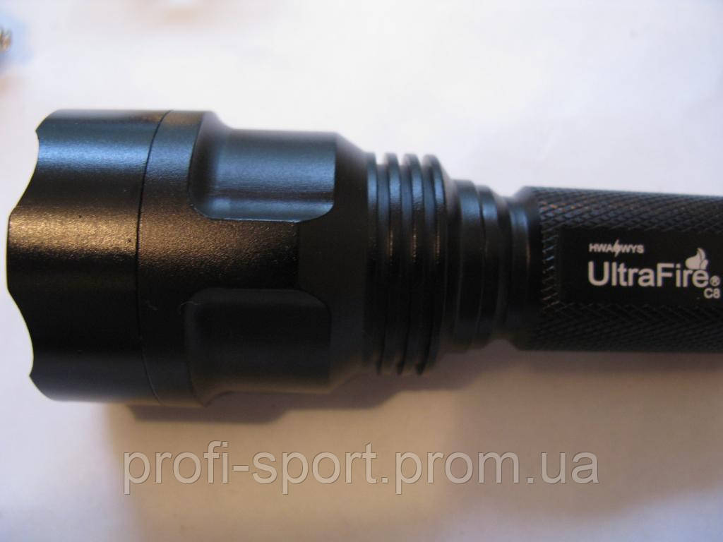 Ultrafire C8 Cree Q5 тактический фонарик 18650 - фото 2 - id-p380743802