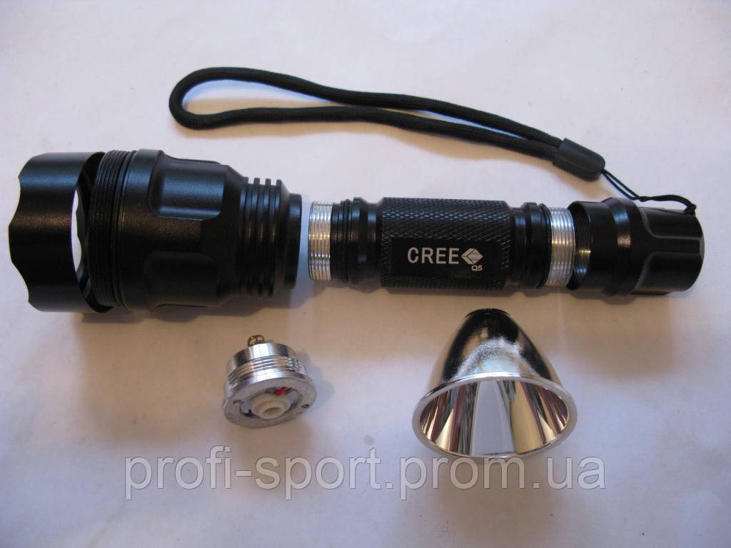 Ultrafire C8 Cree Q5 тактический фонарик 18650 - фото 3 - id-p380743802