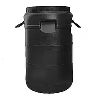 Бочка пластикова технічна Чорна 40 л Технічна бочка-бідон для дому