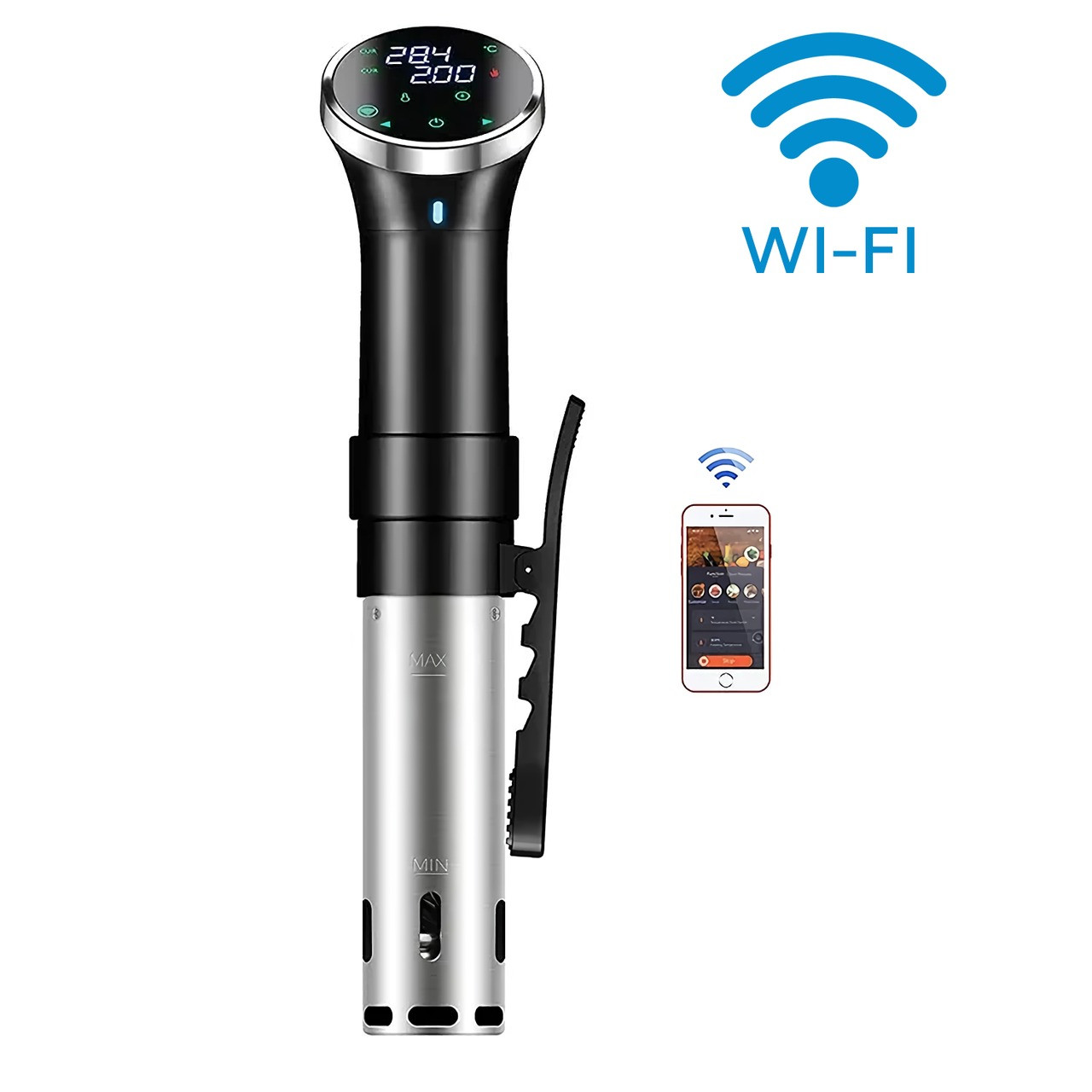 Термостат Sous vide (су від) Triniti S015 WI-FI 1100 Вт заглибний апарат сувід (сувідниця) професійний, фото 1