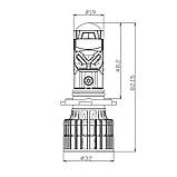 DECKER LED GL-01 (HB3)(6000K)(12-24V)(2 ШТУКИ)(CANBUS), фото 4