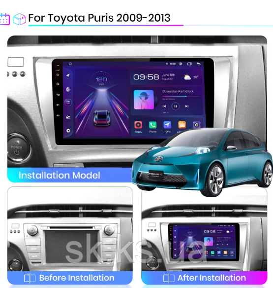 Junsun 4G Android магнітолу для Toyota Prius XW50 2009 — 2013