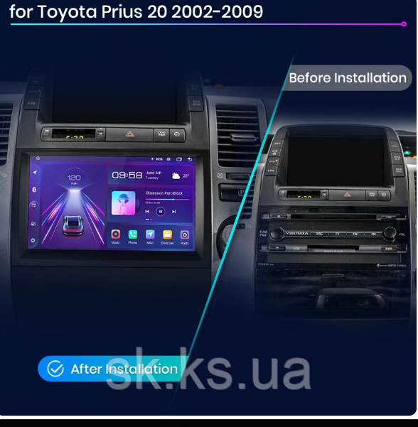 Junsun 4G Android магнітолу для Toyota Toyota Prius 20 2002-2009