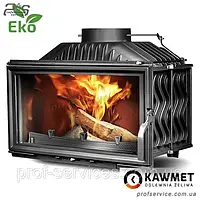 Встраиваемая каминная топка чугунная с шибером KAWMET W15 EKO - 9,4 кВт