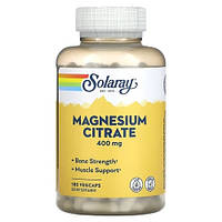 Магній цитрат, Solaray Magnesium Citrate 400 mg 180 капсул