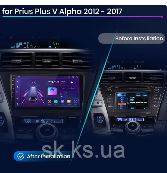 Junsun 4G Android магнітолу для TOYOTA Prius Plus V Alpha 2012-2017
