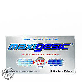 Знеболювальні таблетки Maxigesic проти зубного та головного болю болю болю в спині, суглобах, м'язах Maxigesic