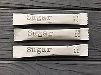 Сахар в стиках 5 грамм. Порционный сахар в стиках. 100 шт. / упаковка
